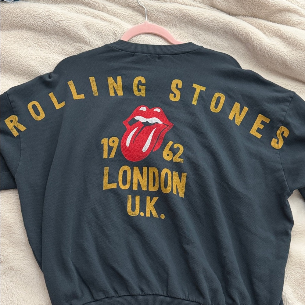 Free People/DAYDREAMER Rolling Stones UK Crewneck👅🎸🤘🏽 - Picture 9 of 9